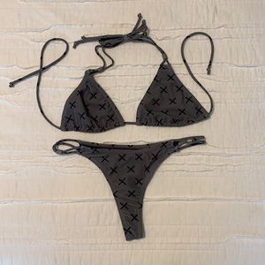 Boutine LA Black & Gray Logo Set